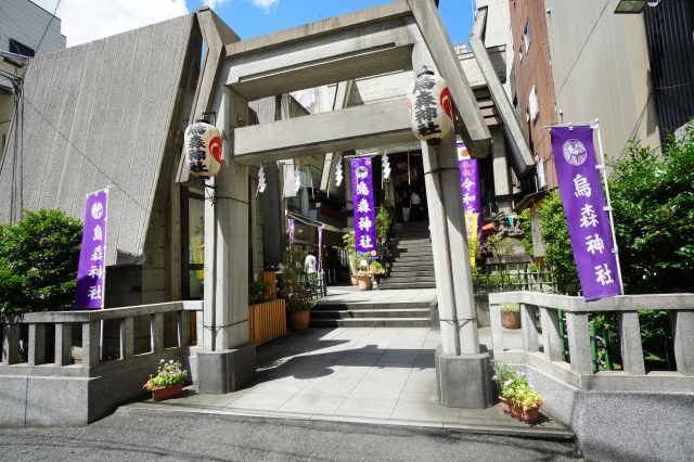 新橋 烏森神社 鳥居
