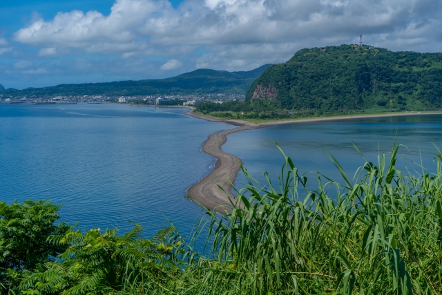 知林ヶ島南展望台から見たちりりんロード